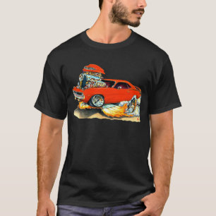 T-shirt Voiture 1970 de rouge de Plymouth Cuda
