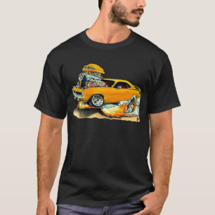 T-shirt Voiture 1970 d'orange de Plymouth Cuda