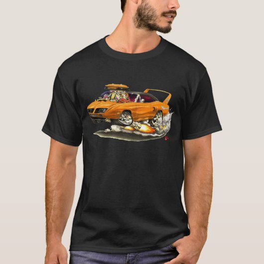 T-shirt Voiture 1970 d'orange de Superbird (Devant)