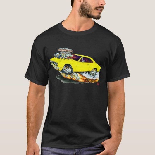 T-shirt Voiture 1970 jaune de Roadrunner (Devant)
