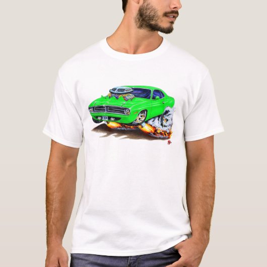 T-shirt Voiture 1970 verte de Cuda (Devant)