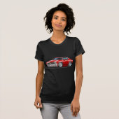 T-shirt Voiture 1971-72 de rouge de Chevelle (Devant entier)