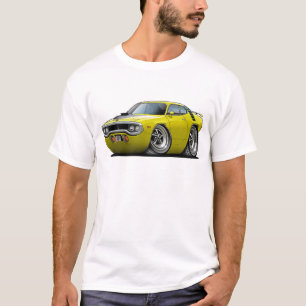 T-shirt Voiture 1971-72 Jaune-Noire de Roadrunner