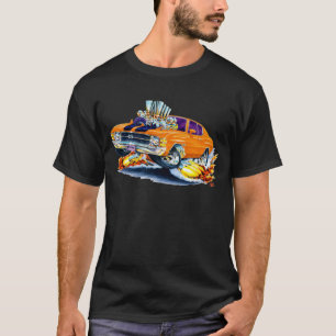 T-shirt Voiture 1971-72 Orange-Noire de Chevelle