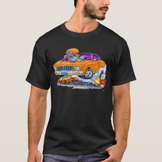 T-shirt Voiture 1971 d'orange de Monte Carlo (Devant)