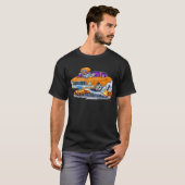 T-shirt Voiture 1971 d'orange de Monte Carlo (Devant entier)