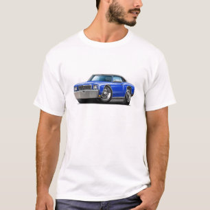 T-shirt Voiture 1972 supérieure Bleu-Noire de Monte Carlo