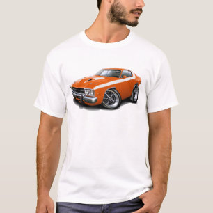 T-shirt Voiture 1973-74 Orange-Blanche de Roadrunner