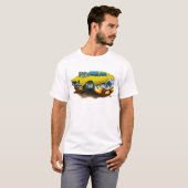 T-shirt Voiture 1974-78 jaune de Camaro (Devant entier)