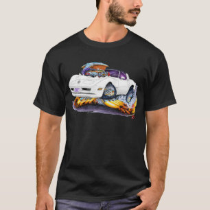 T-shirt Voiture 1980-82 de blanc de Corvette