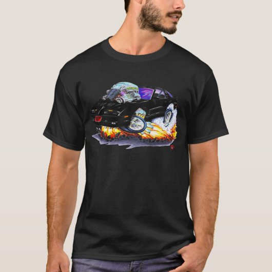 T-shirt Voiture 1982-92 noire du transport AM (Devant)