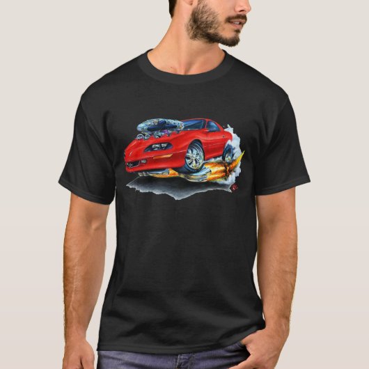 T-shirt Voiture 1993-97 de rouge de Camaro (Devant)