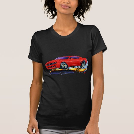 T-shirt Voiture 2010 de rouge de Camaro (Devant)