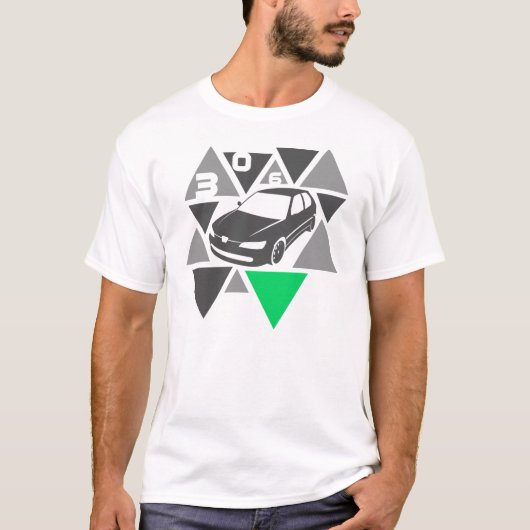 T-shirt Voiture -306- de triangle (Devant)