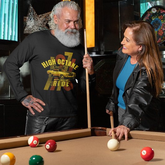 T-shirt Voiture à museau à haute octane long de la côte ou