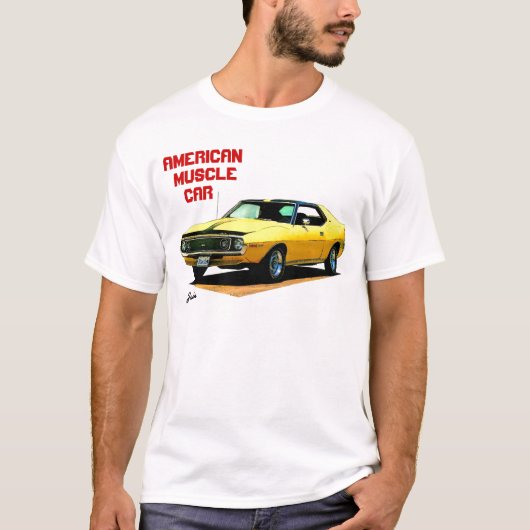 T-shirt Voiture américaine de muscle (Devant)