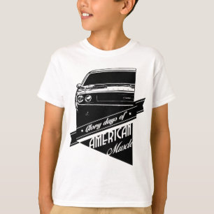 T-shirt Voiture américaine de muscle le challengeur 1970
