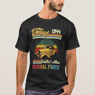 T-shirt Voiture Ancienne 1944 Pièces Originales 80 Ans