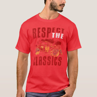 T-shirt Voiture Ancienne Légendaire Old School Amis précie