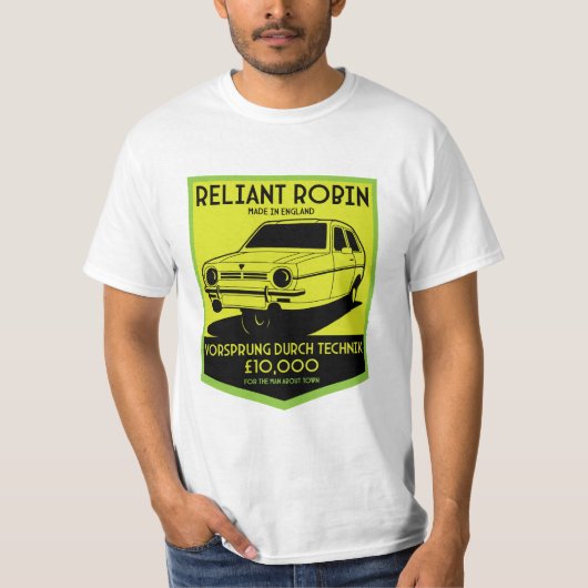 T-shirt Voiture britannique Reliant Robin (Devant)