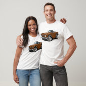 T-shirt Voiture Brown de Triumph TR6 (Unisexe)