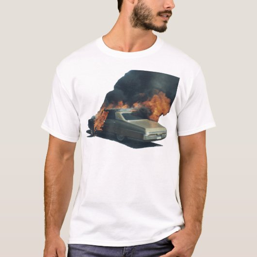 T-shirt Voiture brûlante (Devant)