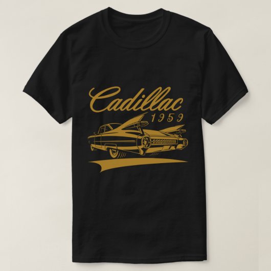 T-shirt Voiture cadillac 1959 vintage (Design devant)