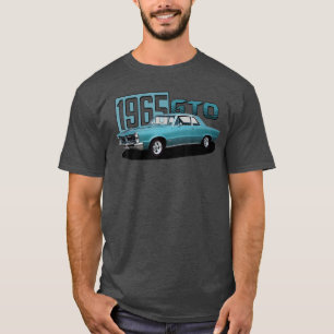 T-shirt Voiture classique 1965 65 GTO Muscle Old School Bl
