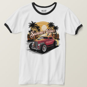 T-shirt Voiture Classique Ambiance Estivale