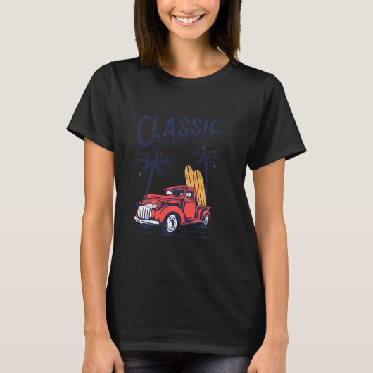 T-shirt Voiture classique Beach Life Summer Beach Surf de  (Devant)