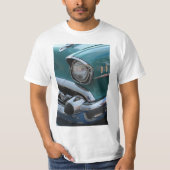 T-shirt Voiture classique bleue (Devant)