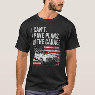 T-shirt Voiture Classique Mens Je Ne Peux Pas J'Ai Des Pla