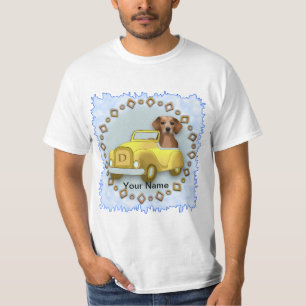 T-shirt Voiture conduite par Beagle