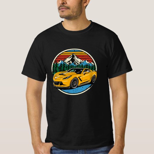 T-shirt Voiture Corvette c7 (Devant)