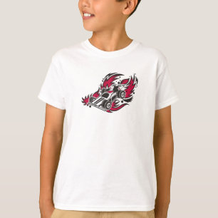 T-shirt voiture-course flamboyante