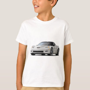 T-shirt Voiture de blanc de Corvette ZR1