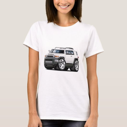 T-shirt Voiture de blanc de croiseur des FJ (Devant)