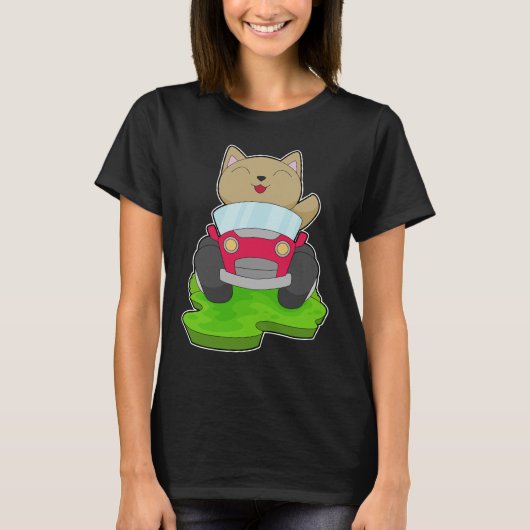 T-shirt Voiture de chat (Devant)