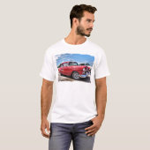 T-shirt voiture de classique des années 50 (Devant entier)