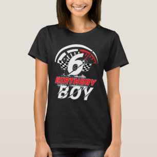 T-shirt Voiture de course 6 ans 6e anniversaire Boy Party
