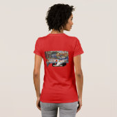 T-shirt VOITURE DE COURSE BLANCHE - Circuit urbain (Dos entier)