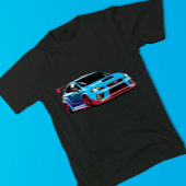 T-shirt Voiture de course Blue Subaru WRX STI