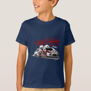T-SHIRT VOITURE DE COURSE CONTINUEZ À DRIFFER ET À LE SCRA