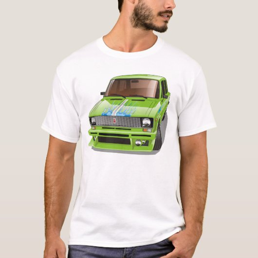 T-shirt Voiture de course de rue (Devant)