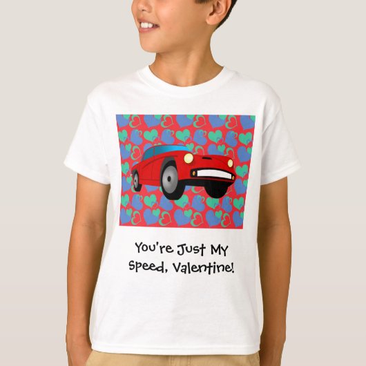 T-shirt Voiture de course de Valentine (Devant)