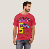 T-shirt Voiture de course drôle drôle (Devant entier)