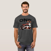 T-shirt Voiture de course personnalisée avec explosion de (Devant entier)