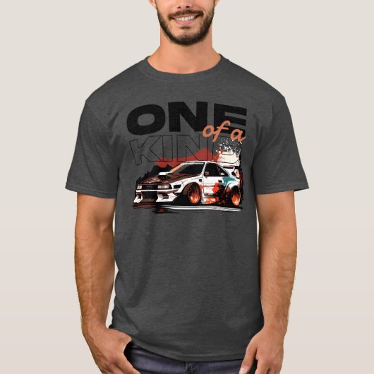 T-shirt Voiture de course personnalisée avec explosion de (Devant)