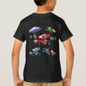 T-shirt voiture de course pour enfants (Dos)