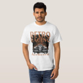 T-shirt Voiture de course Rétro Authentique (Devant entier)